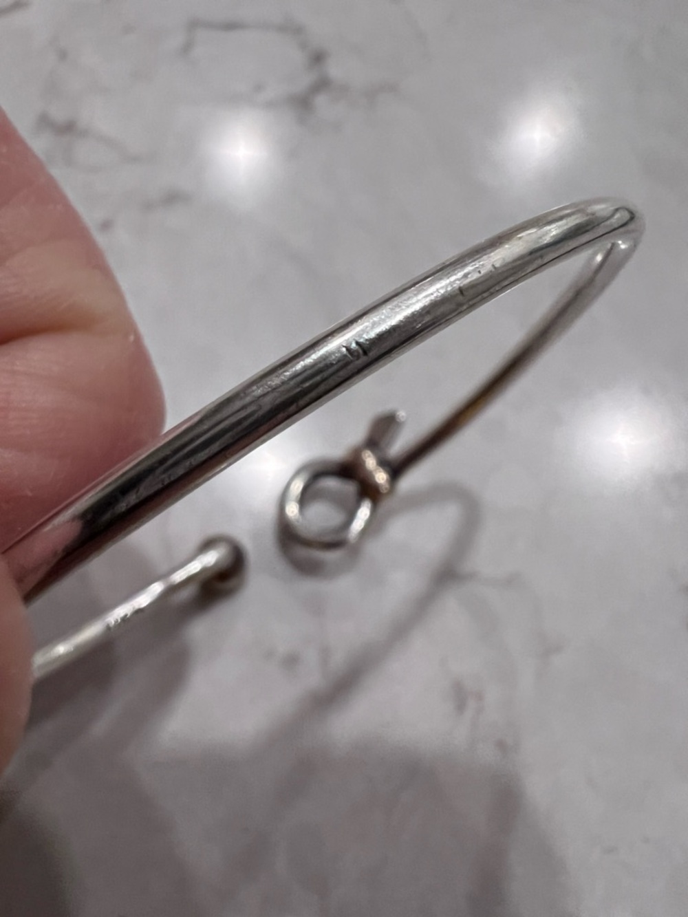 Eden Hand Arts two tone silver and 14k fish bracelet - Picture 8 of 14